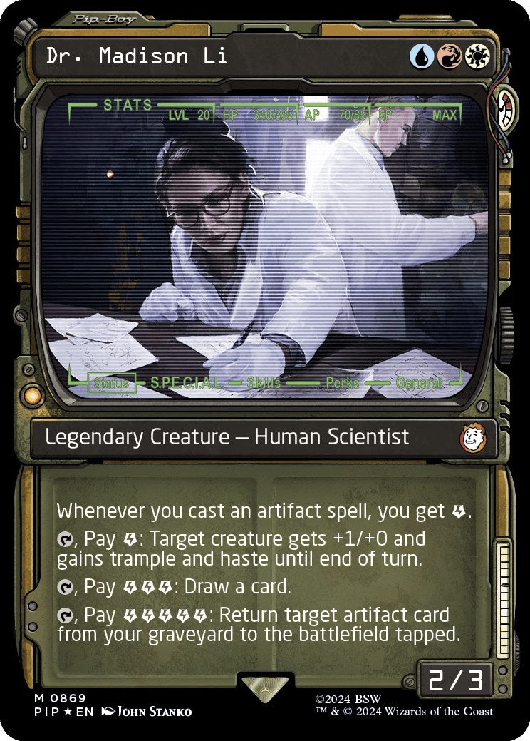 Image for Dr. Madison Li (Showcase) (Surge Foil) (Universes Beyond: Fallout) (869) - Magic: The Gathering