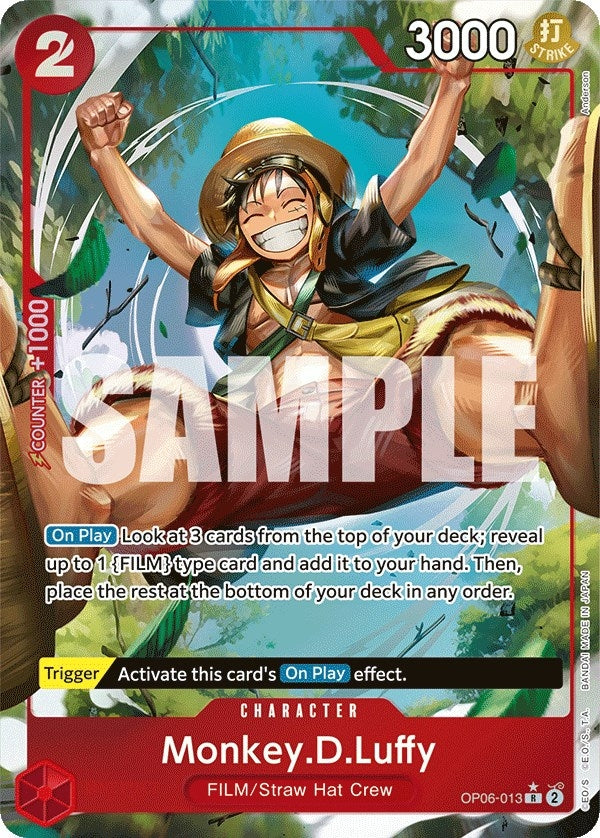 Image for Monkey.D.Luffy (Alternate Art) (Wings of the Captain) (OP06-013) - One Piece Card Game