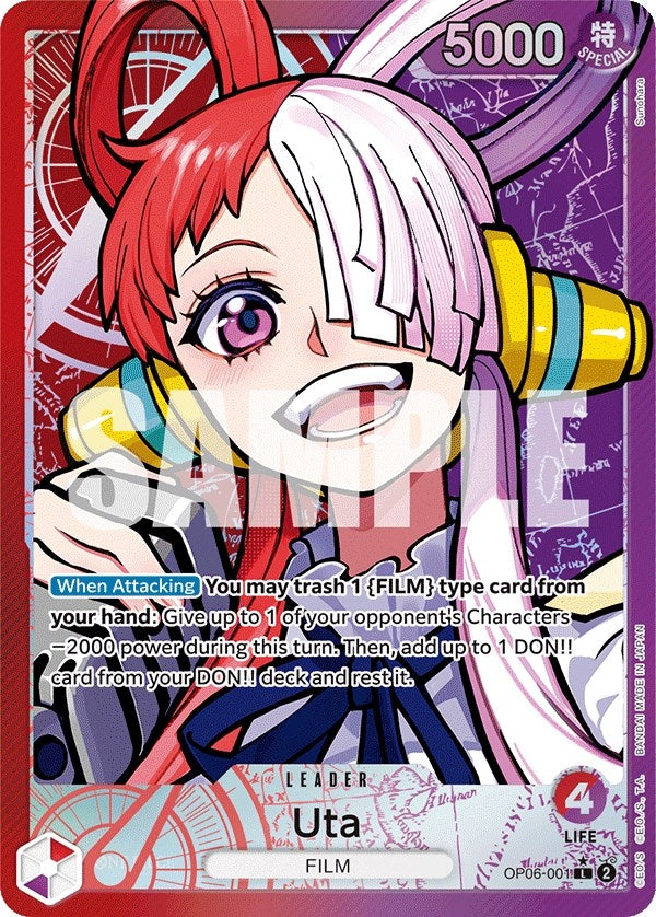 Image for Uta (Alternate Art) (Wings of the Captain) (OP06-001) - One Piece Card Game