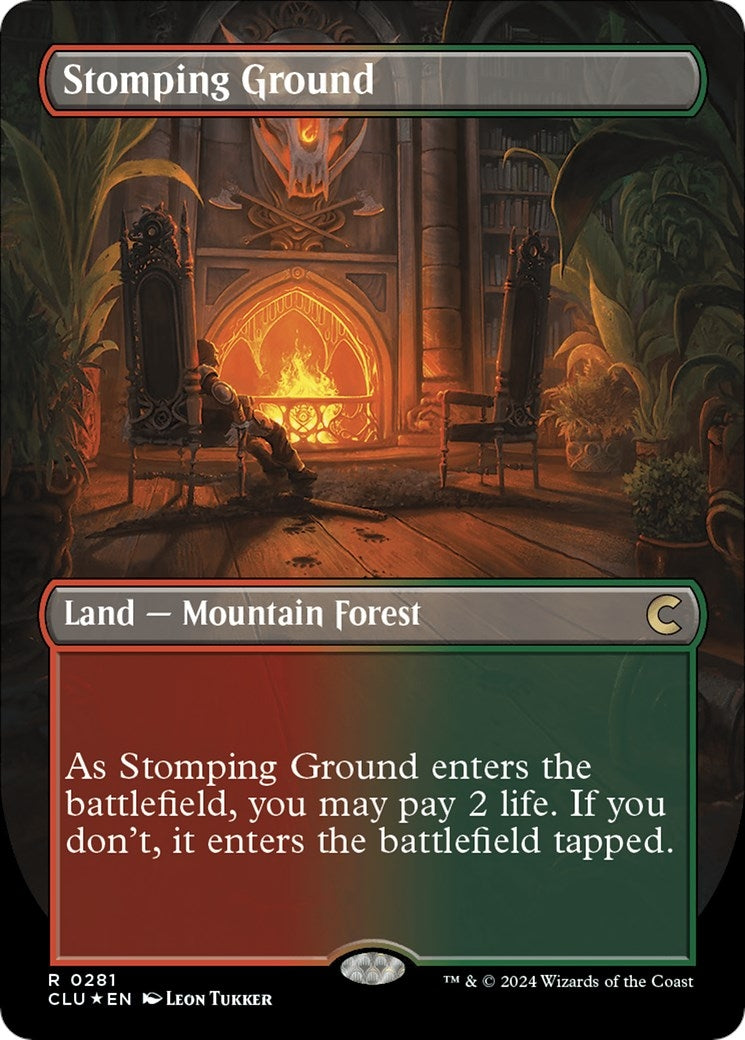 Image for Stomping Ground (Borderless) (Ravnica: Clue Edition) (281) - Magic: The Gathering