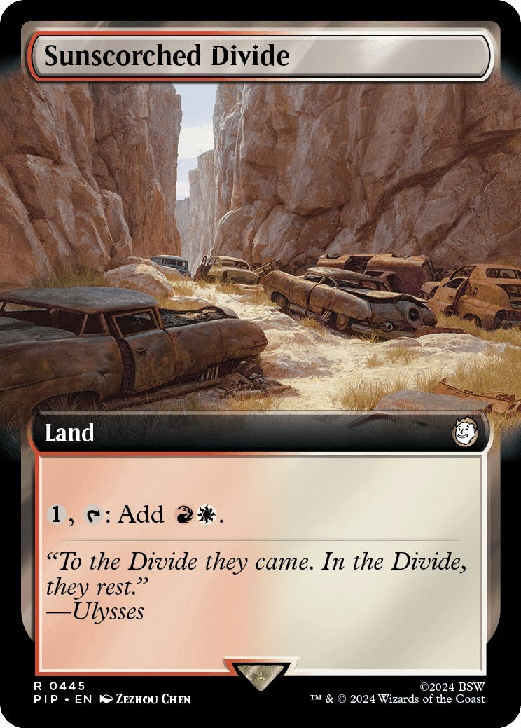 Image for Sunscorched Divide (Extended Art) (Universes Beyond: Fallout) (445) - Magic: The Gathering