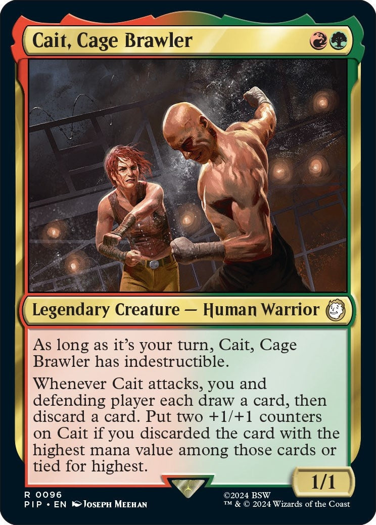 Image for Cait, Cage Brawler (Universes Beyond: Fallout) (96) - Magic: The Gathering