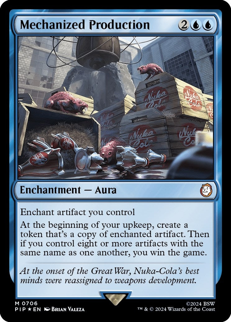 Image for Mechanized Production (Surge Foil) (Universes Beyond: Fallout) (706) - Magic: The Gathering