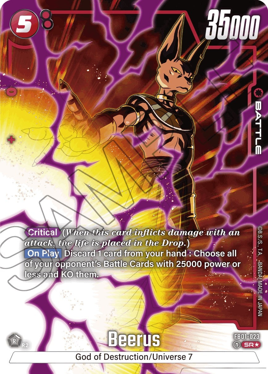 Image for Beerus - FB01-023 (Alternate Art) (Awakened Pulse) (FB01-023) - Dragon Ball Super: Fusion World