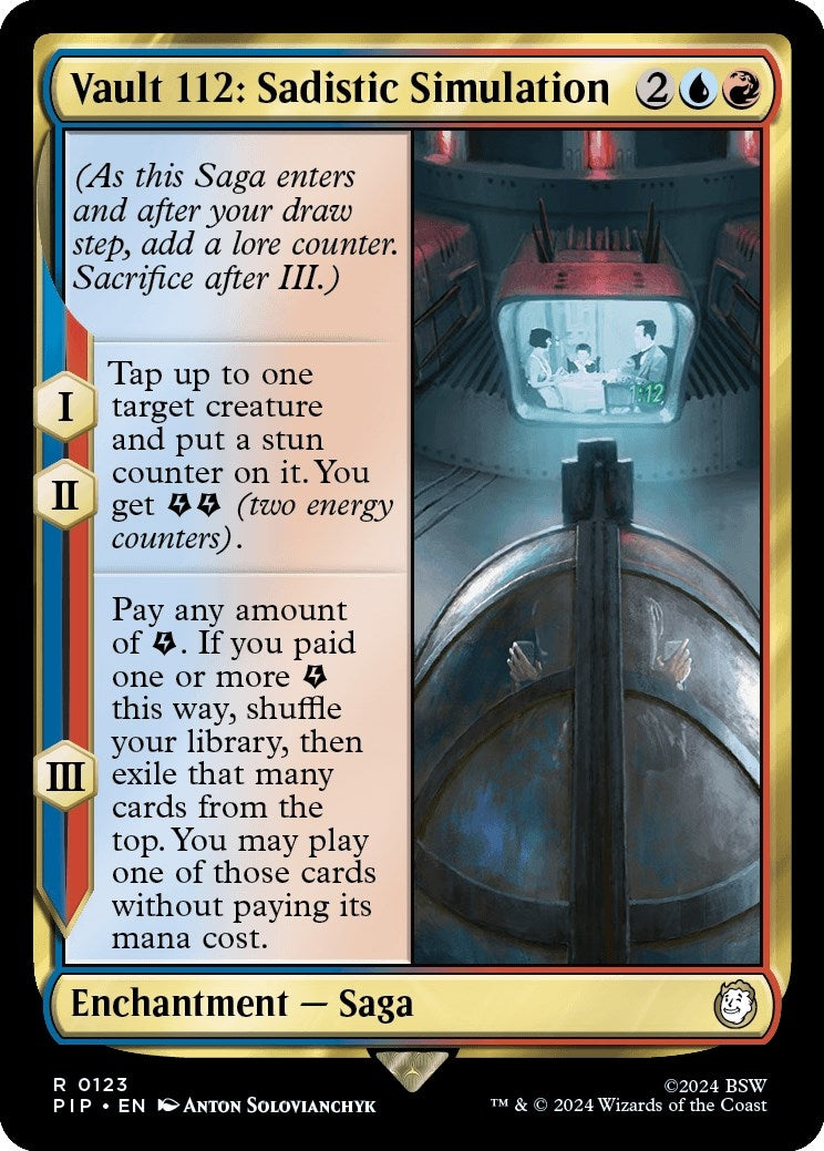 Image for Vault 112: Sadistic Simulation (Universes Beyond: Fallout) (123) - Magic: The Gathering