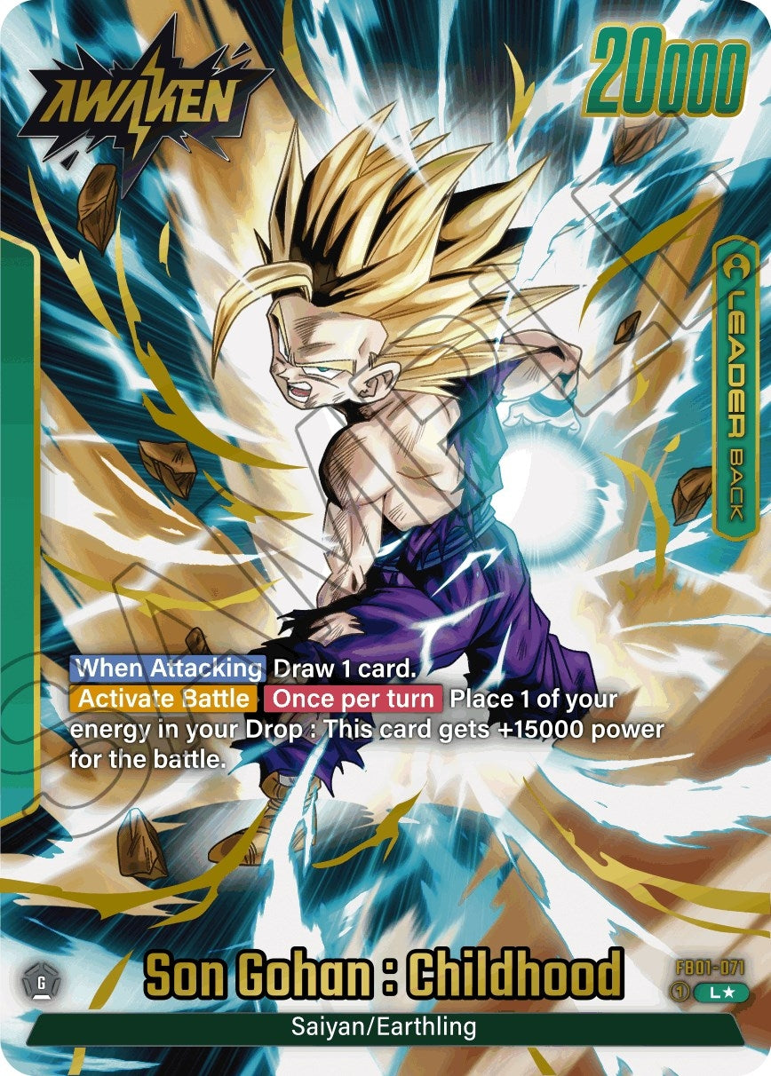 Image for Son Gohan : Childhood - FB01-071 (Alternate Art) (Awakened Pulse) (FB01-071) - Dragon Ball Super: Fusion World