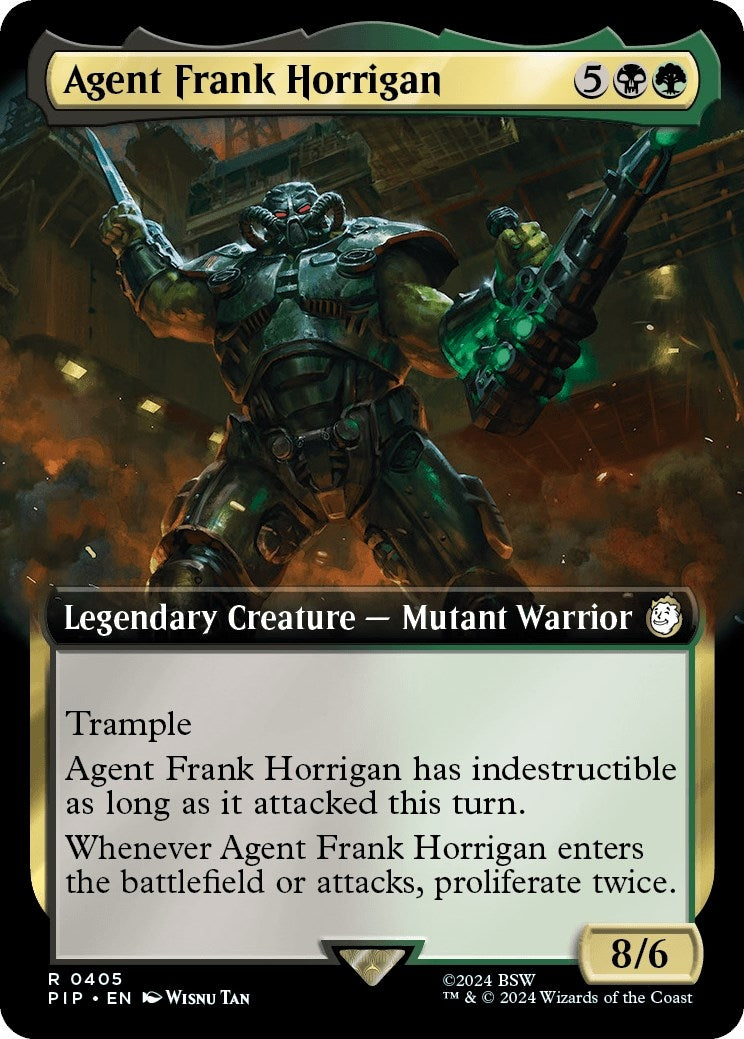 Image for Agent Frank Horrigan (Extended Art) (Universes Beyond: Fallout) (405) - Magic: The Gathering