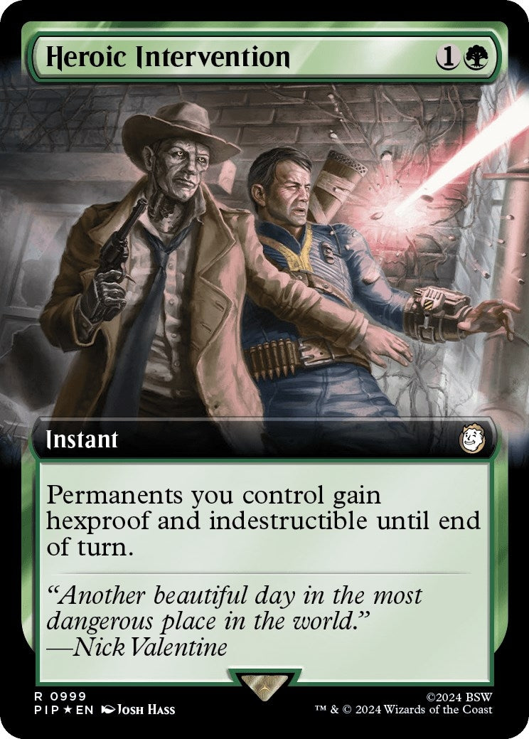 Image for Heroic Intervention (Extended Art) (Surge Foil) (Universes Beyond: Fallout) (999) - Magic: The Gathering