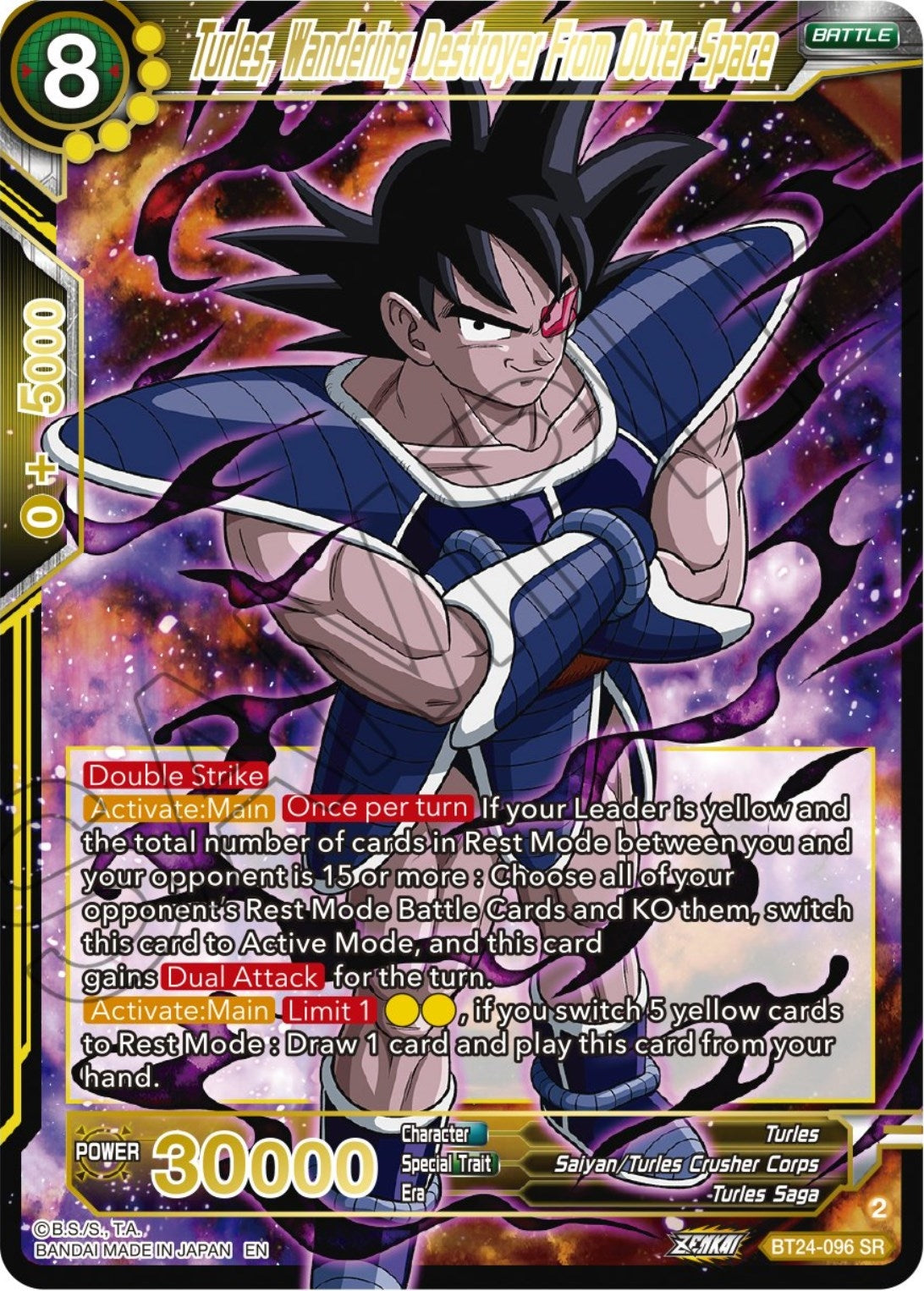 Image for Turles, Wandering Destroyer From Outer Space (Beyond Generations) (BT24-096) - Dragon Ball Super: Masters
