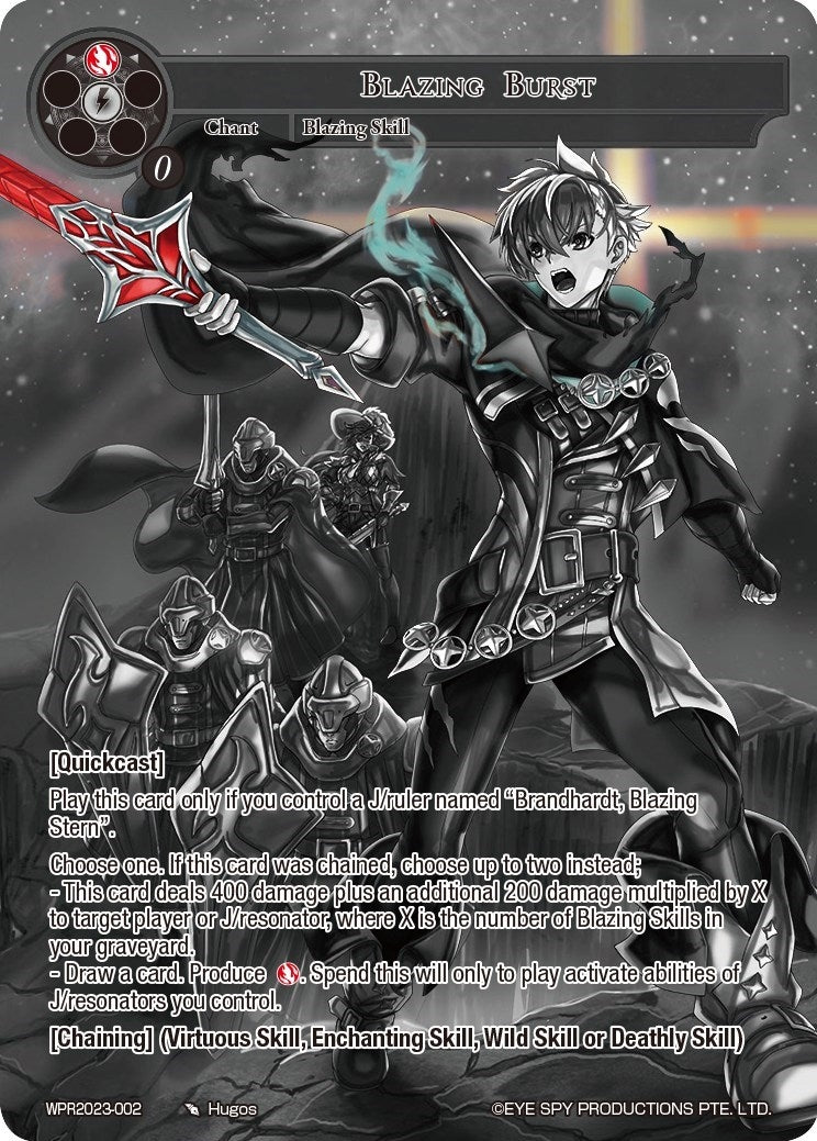Image for Blazing Burst (Promo Cards) (WPR2023-002) - Force of Will