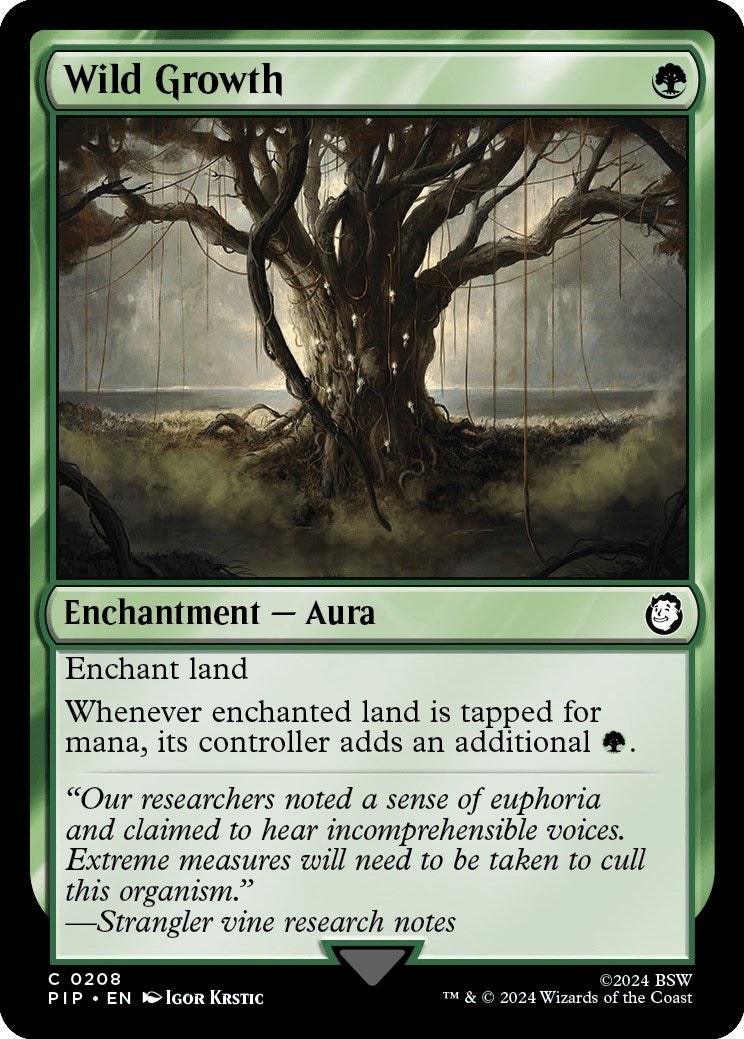 Image for Wild Growth (Universes Beyond: Fallout) (208) - Magic: The Gathering
