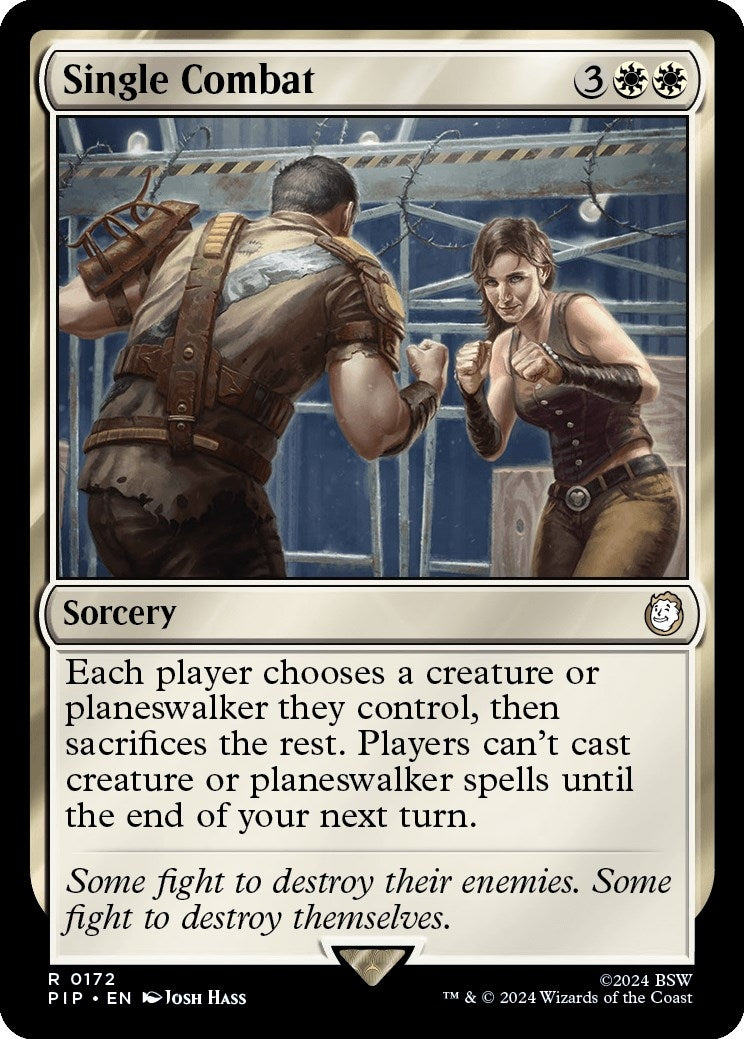 Image for Single Combat (Universes Beyond: Fallout) (172) - Magic: The Gathering
