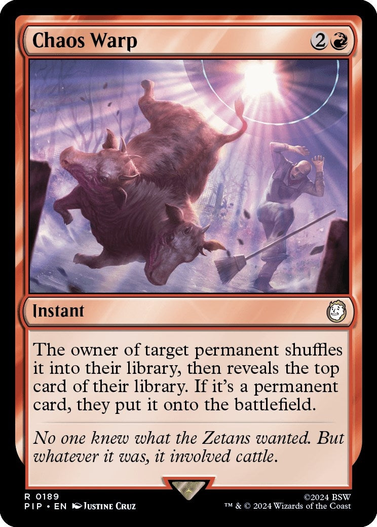 Image for Chaos Warp (Universes Beyond: Fallout) (189) - Magic: The Gathering