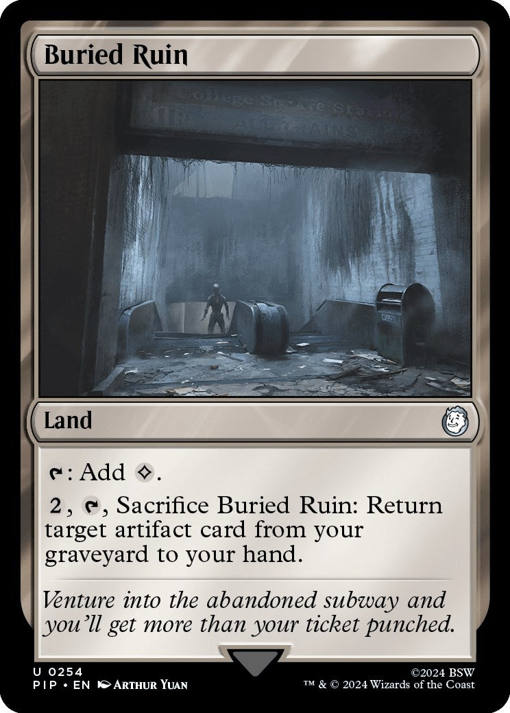 Image for Buried Ruin (Universes Beyond: Fallout) (254) - Magic: The Gathering