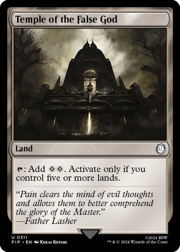 Image for Temple of the False God (Universes Beyond: Fallout) (311) - Magic: The Gathering