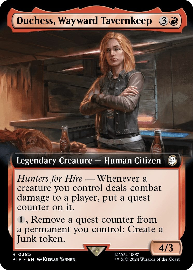 Image for Duchess, Wayward Tavernkeep (Extended Art) (Universes Beyond: Fallout) (385) - Magic: The Gathering