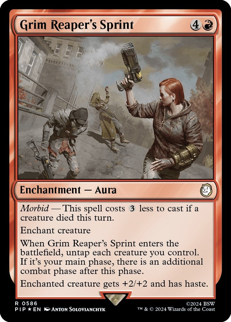 Image for Grim Reaper's Sprint (Surge Foil) (Universes Beyond: Fallout) (586) - Magic: The Gathering