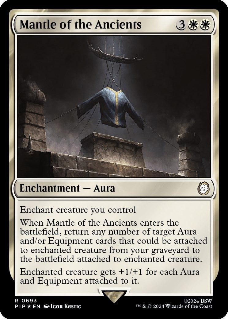 Image for Mantle of the Ancients (Surge Foil) (Universes Beyond: Fallout) (693) - Magic: The Gathering