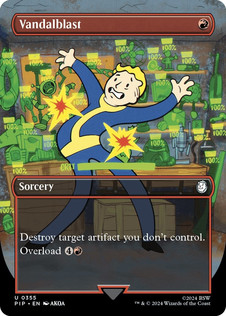 Image for Vandalblast (Borderless) (Universes Beyond: Fallout) (355) - Magic: The Gathering