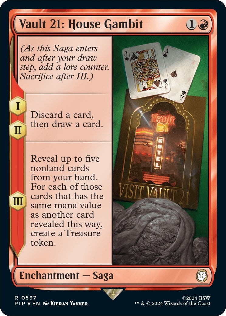Image for Vault 21: House Gambit (Surge Foil) (Universes Beyond: Fallout) (597) - Magic: The Gathering