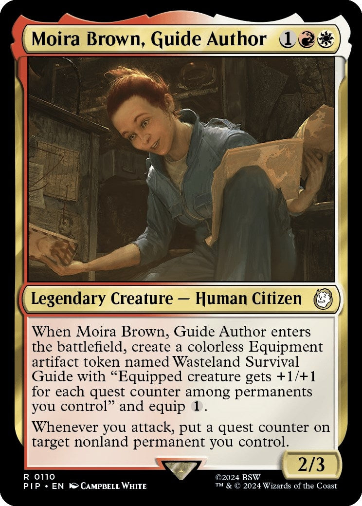 Image for Moira Brown, Guide Author (Universes Beyond: Fallout) (110) - Magic: The Gathering