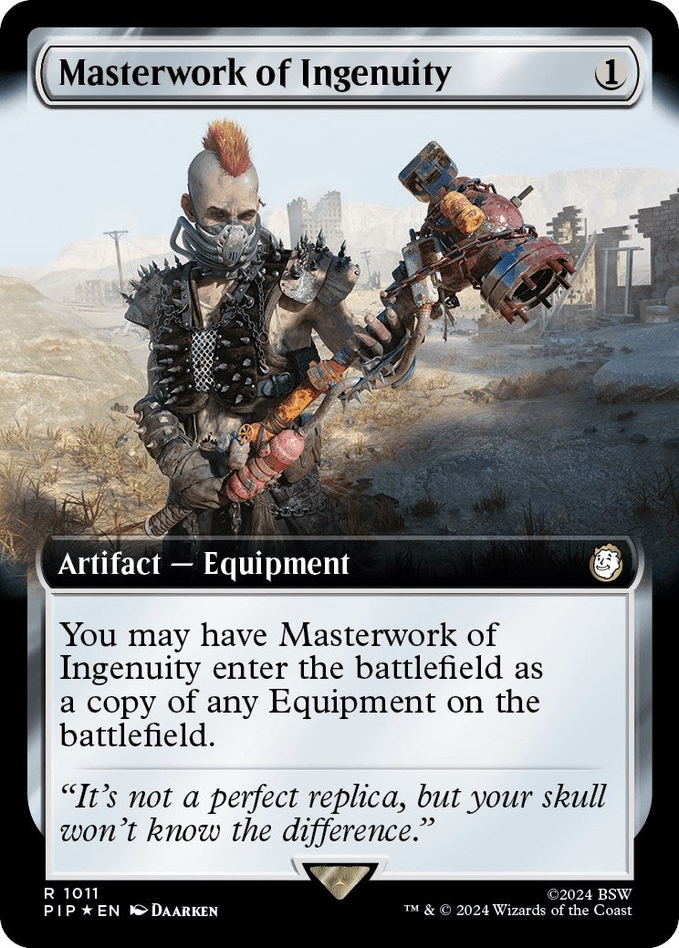 Image for Masterwork of Ingenuity (Extended Art) (Surge Foil) (Universes Beyond: Fallout) (1011) - Magic: The Gathering