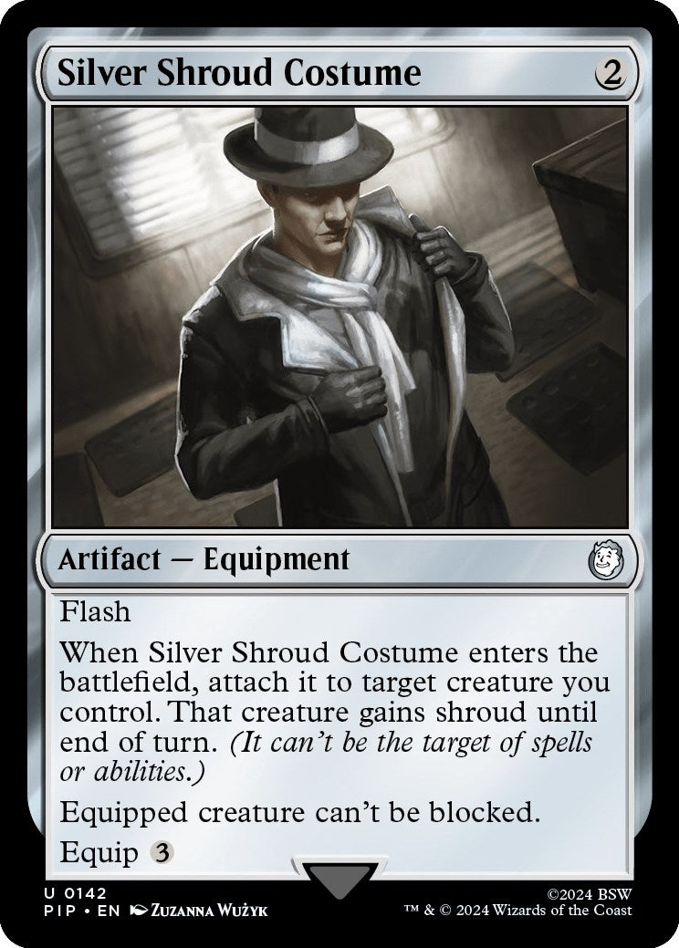 Image for Silver Shroud Costume (Universes Beyond: Fallout) (142) - Magic: The Gathering