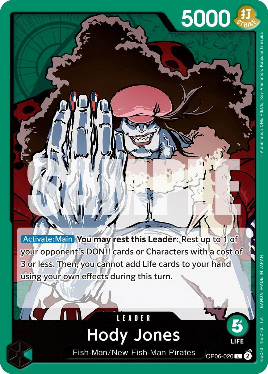 Image for Hody Jones (020) (Wings of the Captain) (OP06-020) - One Piece Card Game