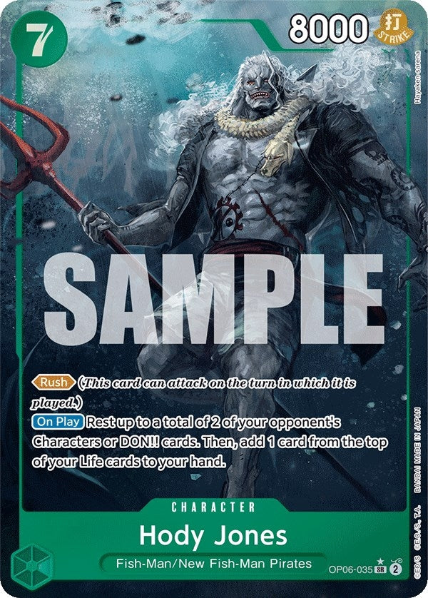 Image for Hody Jones (035) (Alternate Art) (Wings of the Captain) (OP06-035) - One Piece Card Game
