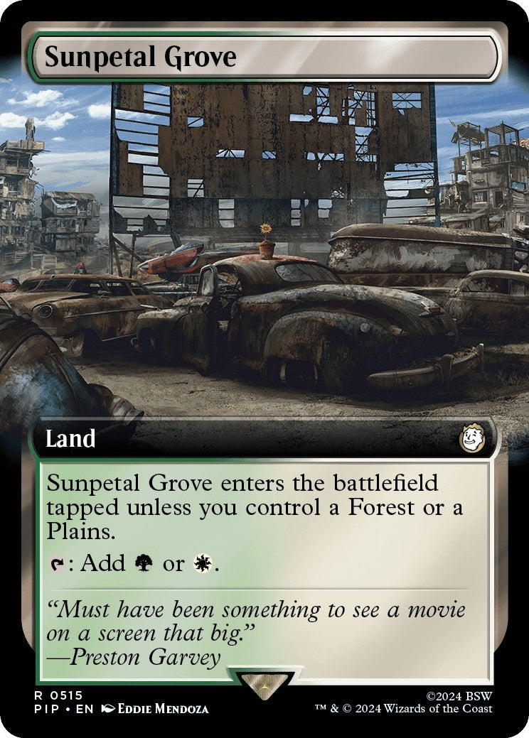 Image for Sunpetal Grove (Extended Art) (Universes Beyond: Fallout) (515) - Magic: The Gathering