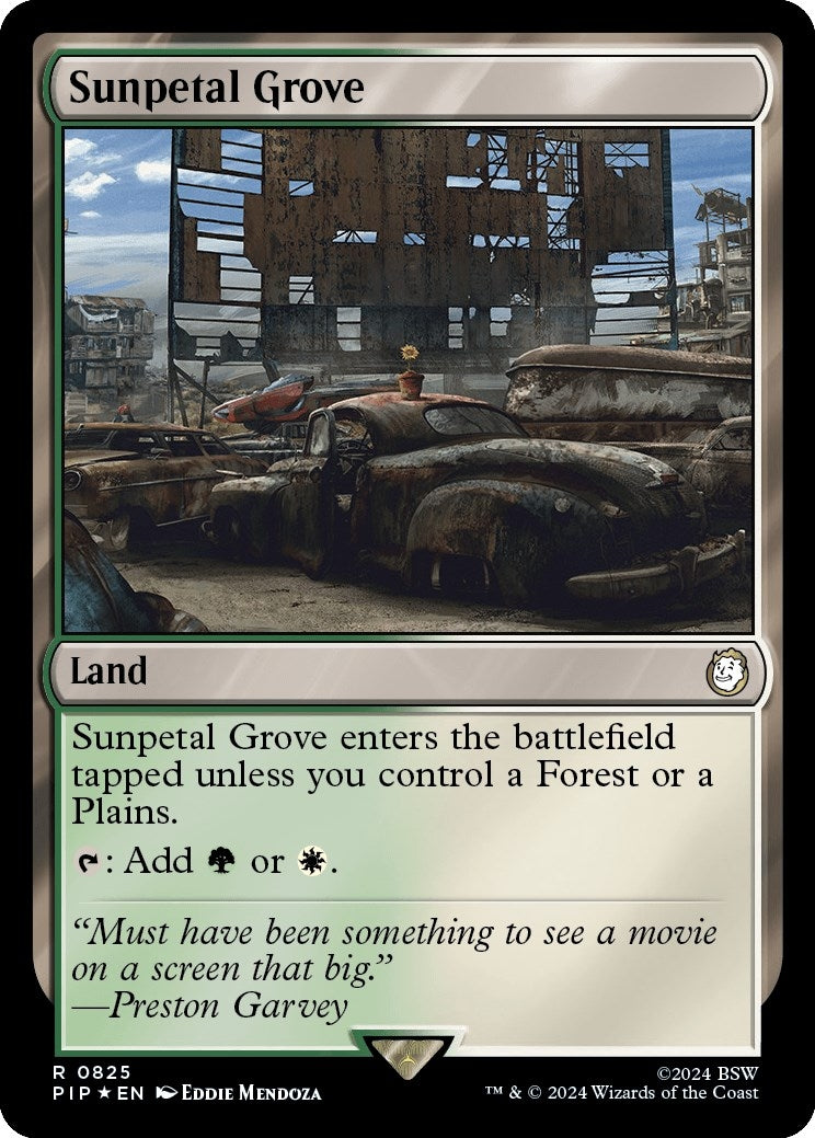 Image for Sunpetal Grove (Surge Foil) (Universes Beyond: Fallout) (825) - Magic: The Gathering