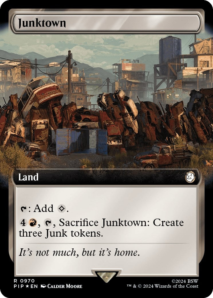 Image for Junktown (Extended Art) (Surge Foil) (Universes Beyond: Fallout) (970) - Magic: The Gathering