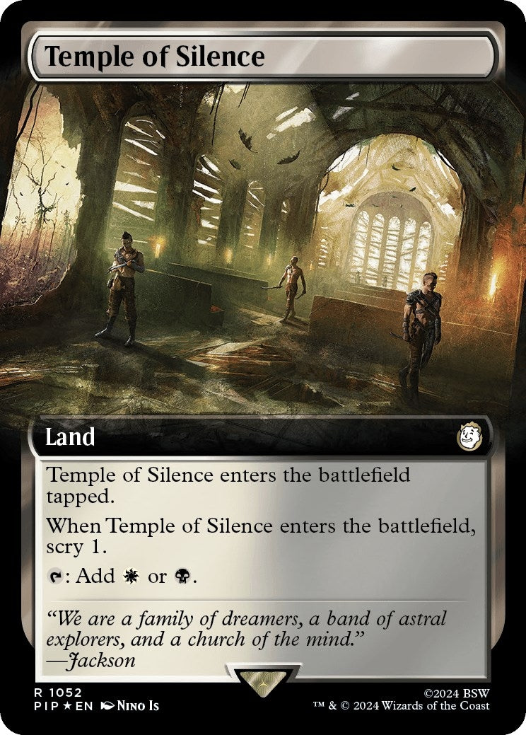 Image for Temple of Silence (Extended Art) (Surge Foil) (Universes Beyond: Fallout) (1052) - Magic: The Gathering