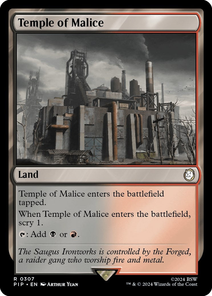 Image for Temple of Malice (Universes Beyond: Fallout) (307) - Magic: The Gathering