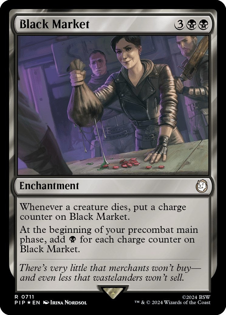 Image for Black Market (Surge Foil) (Universes Beyond: Fallout) (711) - Magic: The Gathering