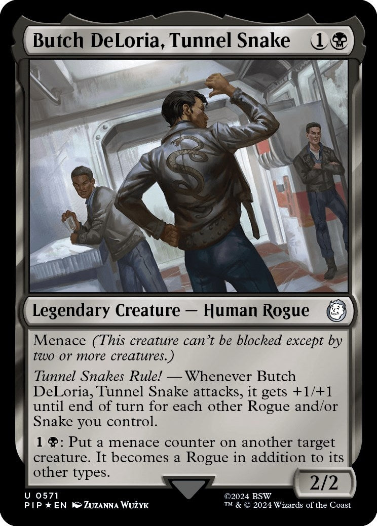 Image for Butch DeLoria, Tunnel Snake (Surge Foil) (Universes Beyond: Fallout) (571) - Magic: The Gathering