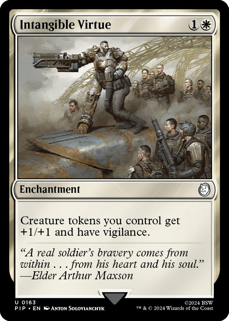 Image for Intangible Virtue (Universes Beyond: Fallout) (163) - Magic: The Gathering