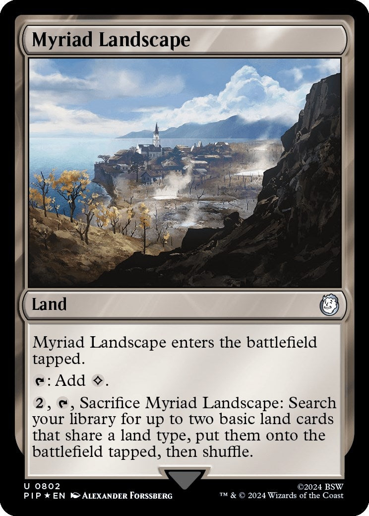 Image for Myriad Landscape (Surge Foil) (Universes Beyond: Fallout) (802) - Magic: The Gathering