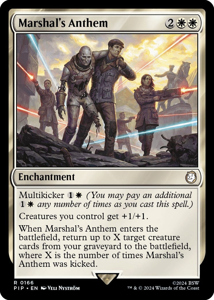Image for Marshal's Anthem (Universes Beyond: Fallout) (166) - Magic: The Gathering