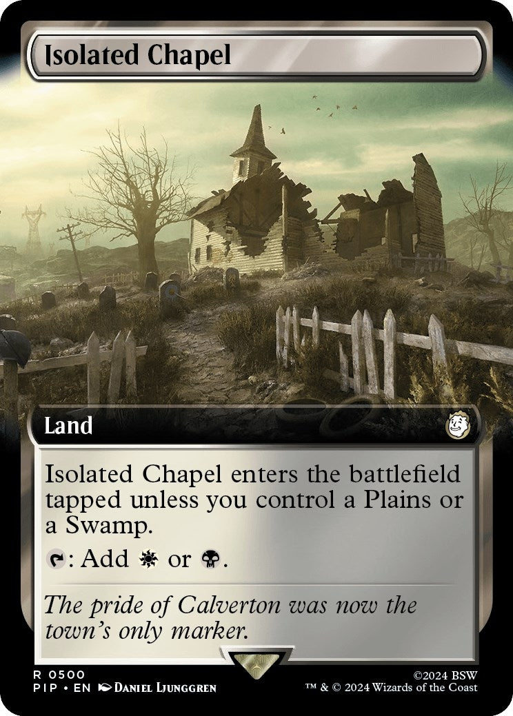 Image for Isolated Chapel (Extended Art) (Universes Beyond: Fallout) (500) - Magic: The Gathering