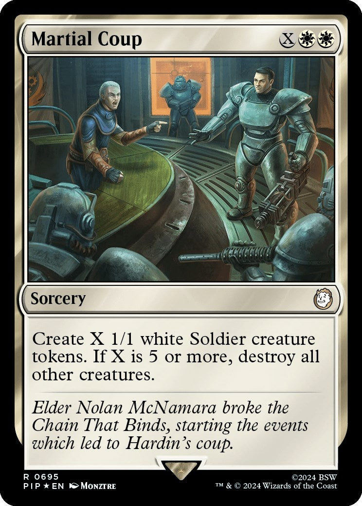 Image for Martial Coup (Surge Foil) (Universes Beyond: Fallout) (695) - Magic: The Gathering