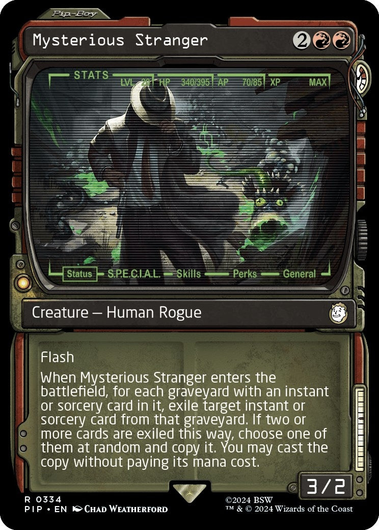 Image for Mysterious Stranger (Showcase) (Universes Beyond: Fallout) (334) - Magic: The Gathering