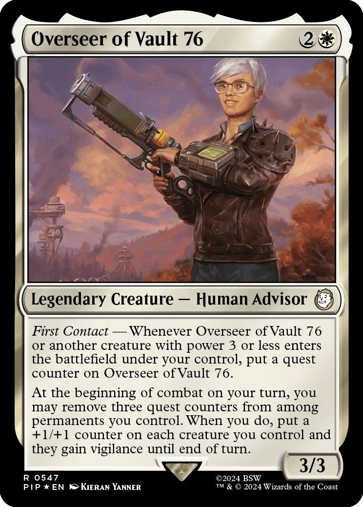 Image for Overseer of Vault 76 (Surge Foil) (Universes Beyond: Fallout) (547) - Magic: The Gathering
