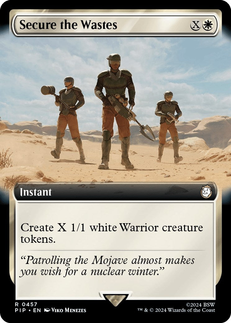 Image for Secure the Wastes (Extended Art) (Universes Beyond: Fallout) (457) - Magic: The Gathering