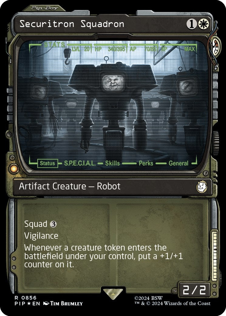 Image for Securitron Squadron (Showcase) (Surge Foil) (Universes Beyond: Fallout) (856) - Magic: The Gathering