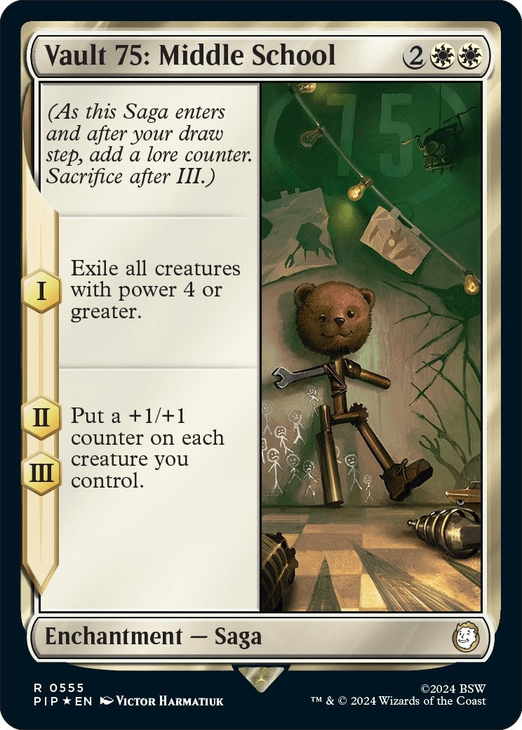 Image for Vault 75: Middle School (Surge Foil) (Universes Beyond: Fallout) (555) - Magic: The Gathering