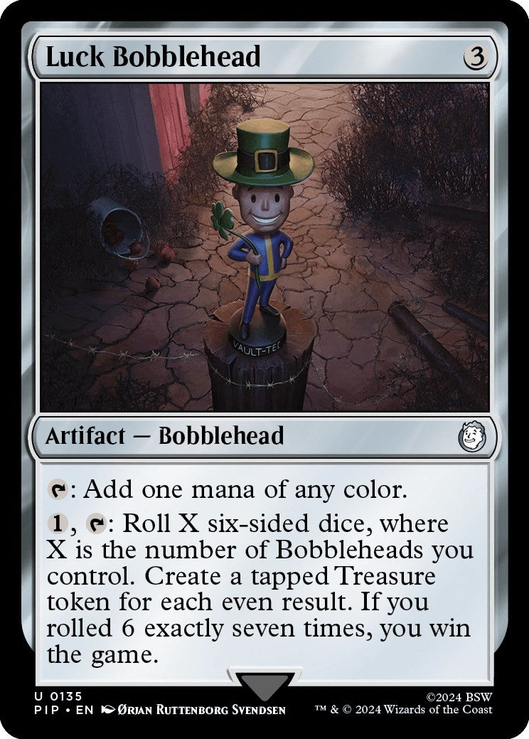 Image for Luck Bobblehead (Universes Beyond: Fallout) (135) - Magic: The Gathering