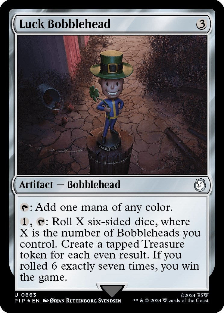 Image for Luck Bobblehead (Surge Foil) (Universes Beyond: Fallout) (663) - Magic: The Gathering