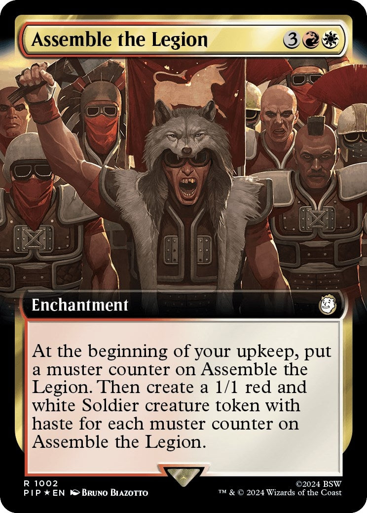 Image for Assemble the Legion (Extended Art) (Surge Foil) (Universes Beyond: Fallout) (1002) - Magic: The Gathering