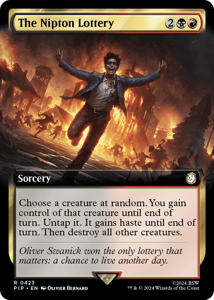 Image for The Nipton Lottery (Extended Art) (Universes Beyond: Fallout) (423) - Magic: The Gathering